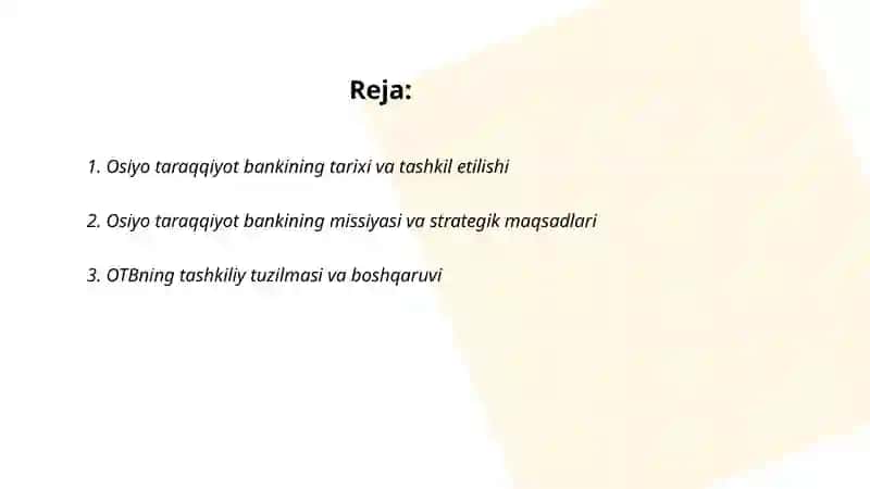 Osiyo taraqqiyot banki 2