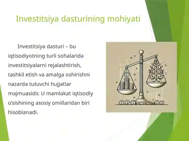 Investitsiya dasturini shakllantirish tartibi 2
