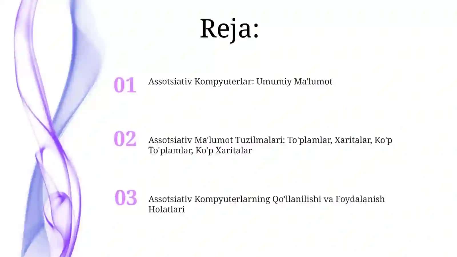Assotsiativ Kompyuterlar: Umumiy Ma'lumot 2
