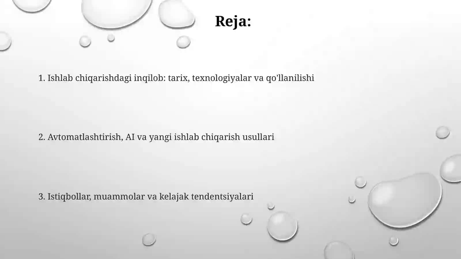 Ishlabchiqarishtexnologiyasidakeskino'zgarishlar 2