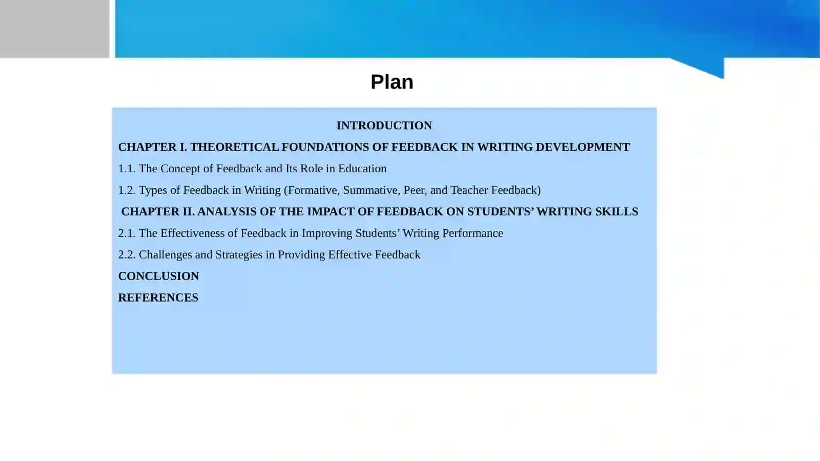 The impact of feedback on students writing development 2