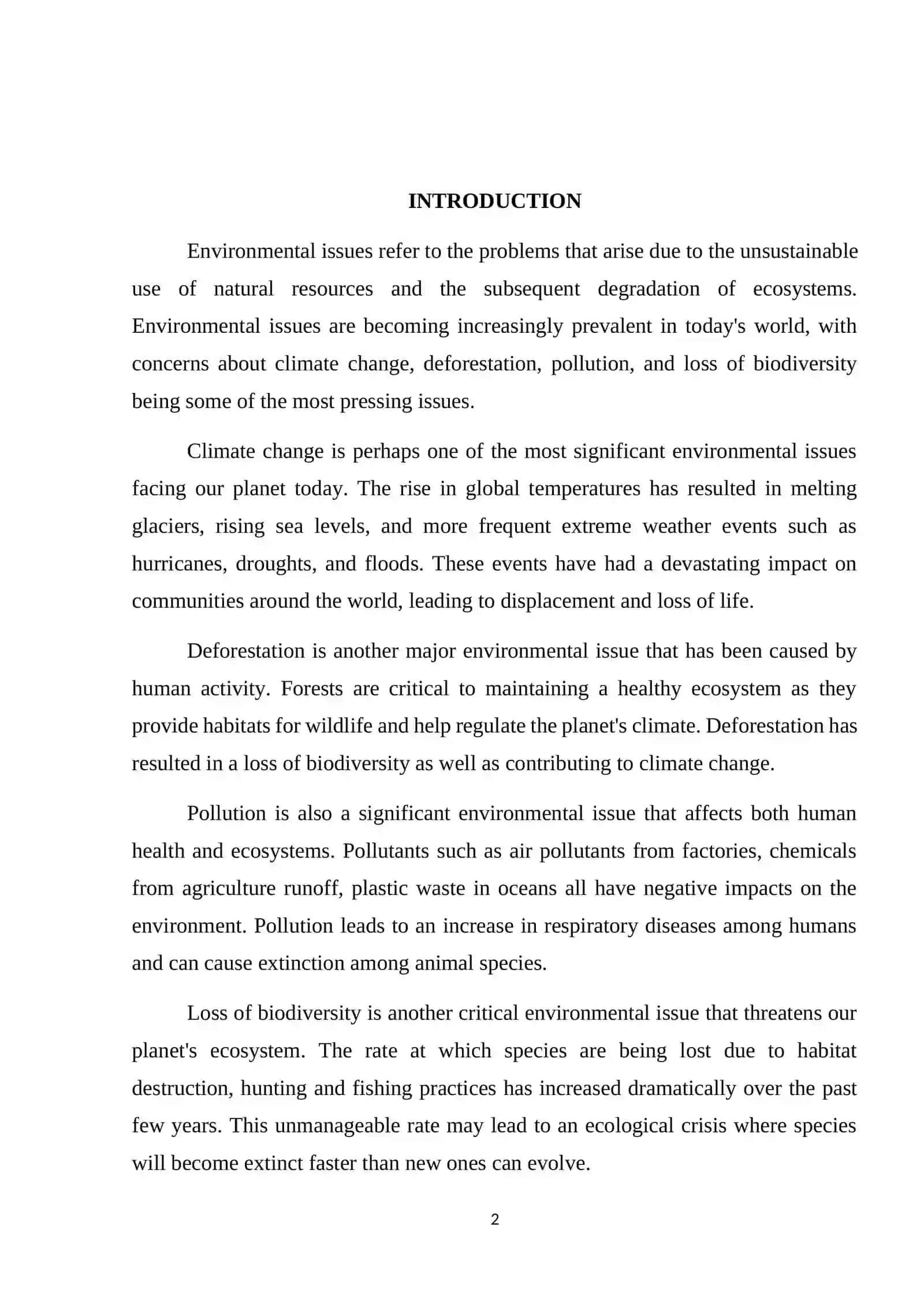 Environmental issues (climate change pollution the aral sea crisis) 2