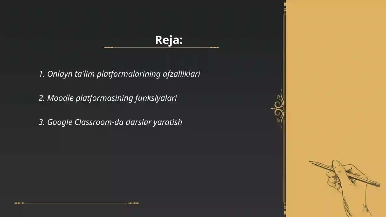 Onlayn ta'lim platformalari: Moodle, google classroom va boshqalar 2