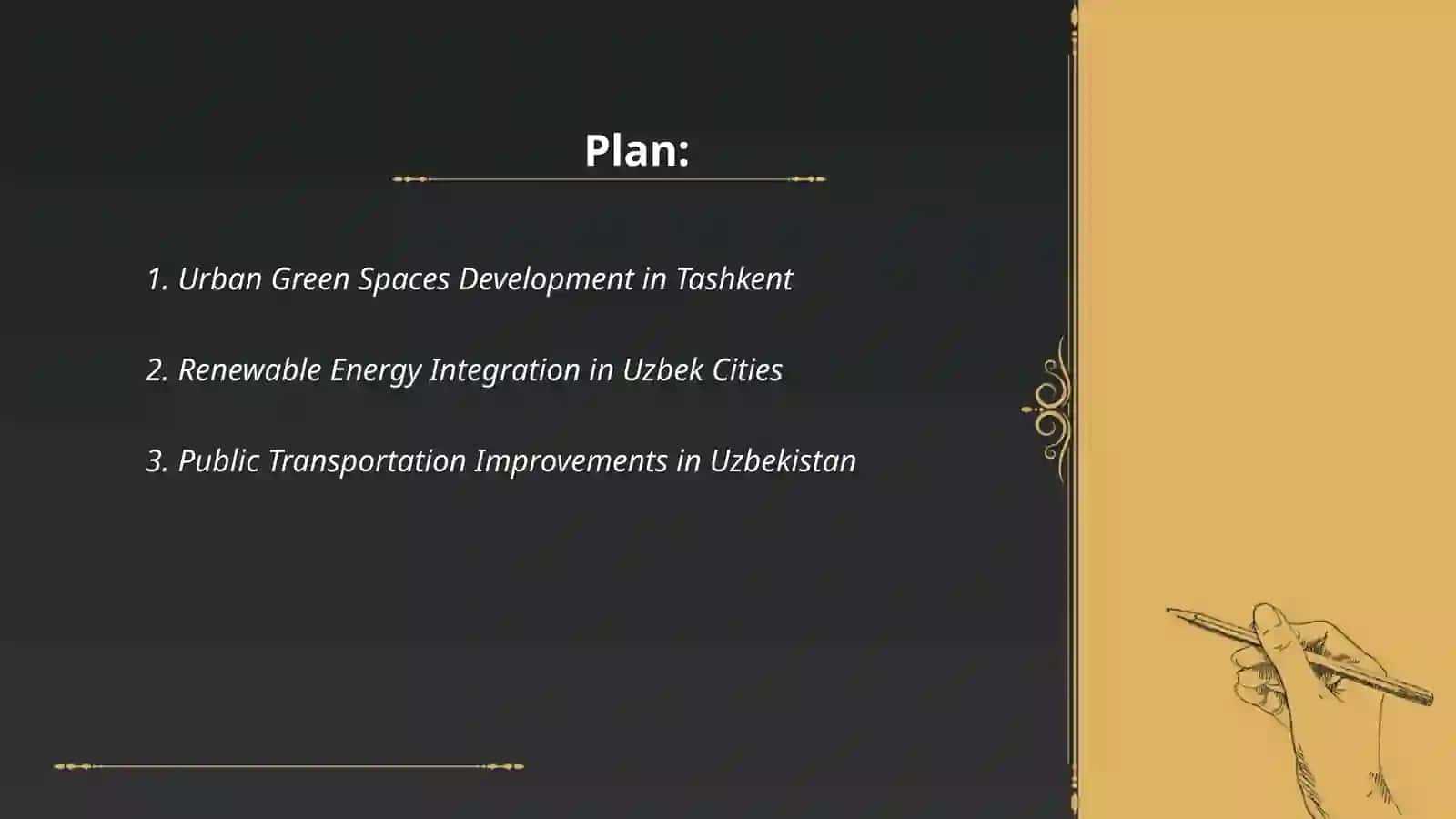 Urban Green Spaces Development in Tashkent 2