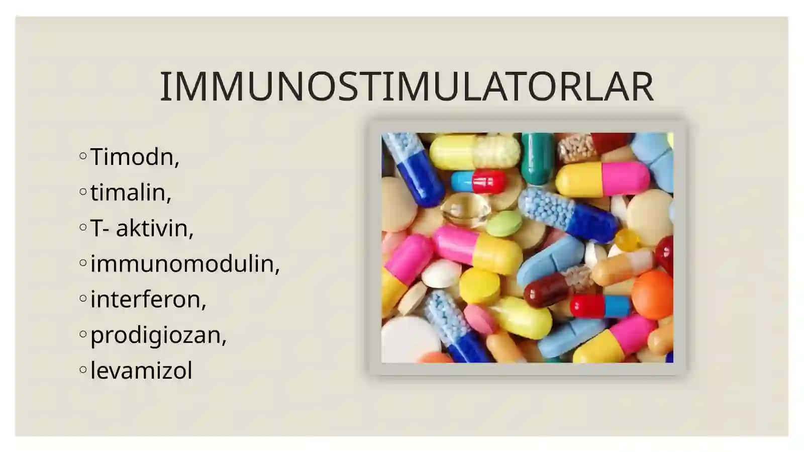IMMUNITETGA TA’SIR ETUVCHI T- aktivinMODDALAR 2