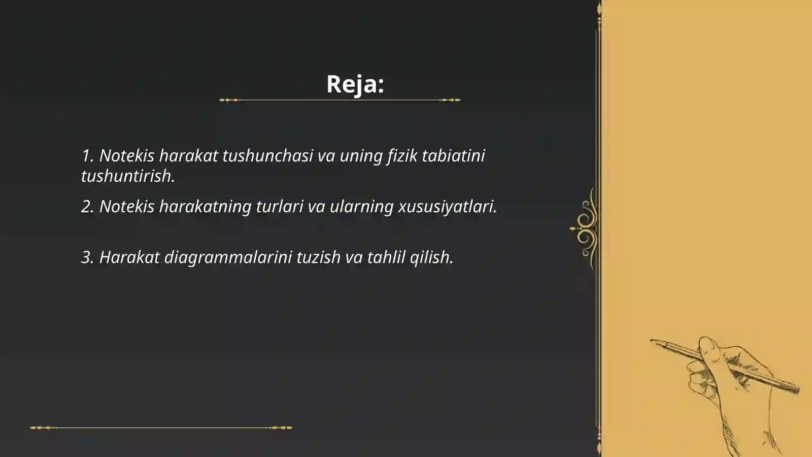 Notekis harakat mavzusini oʻqitish metodikasi 2