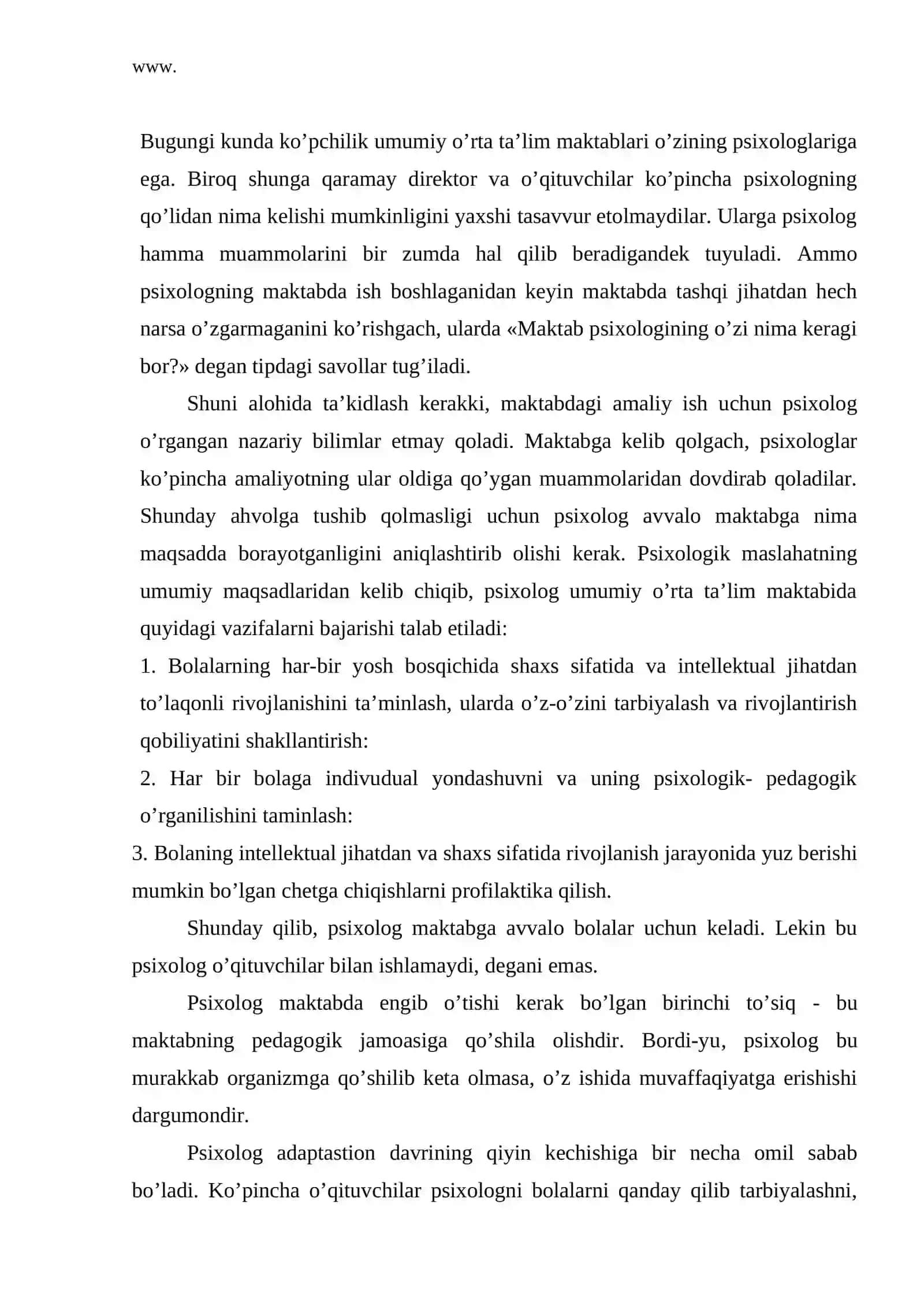 Psixologning kasbiy va shaxsiy sifatlari 2
