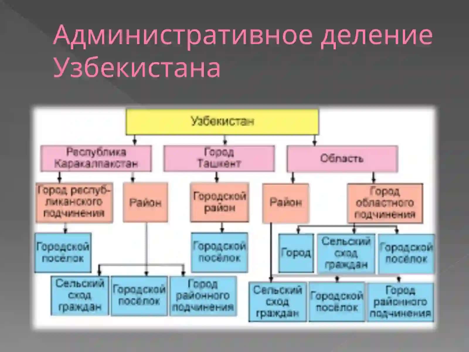 Административное деление Узбекистана 2