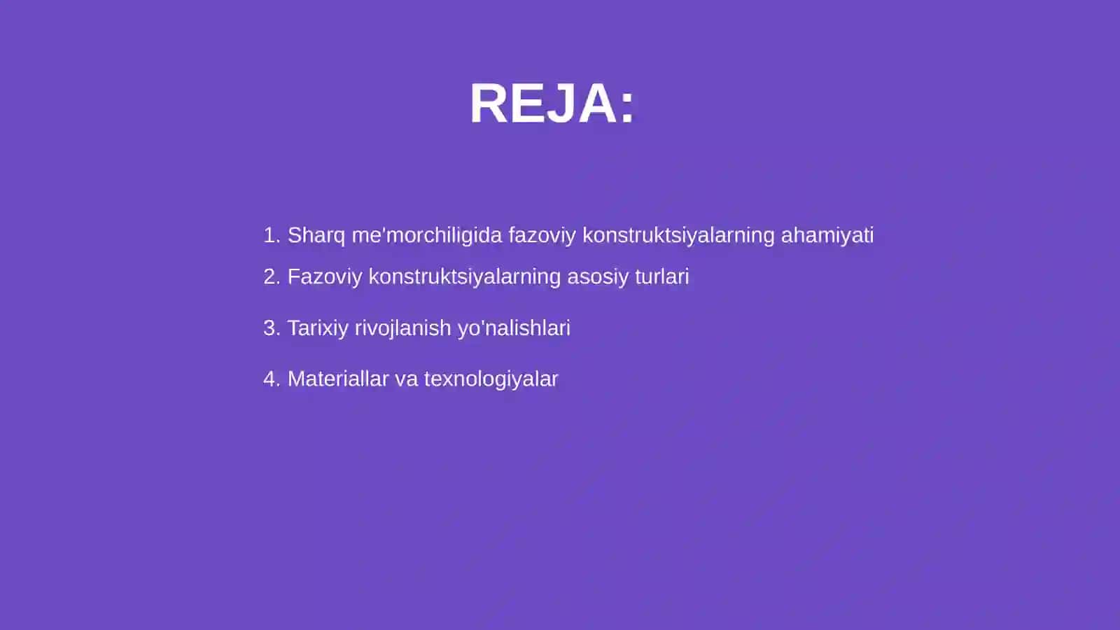 Sharq me'morchiligida fazoviy konstruksiyalarning ishlatilishi 2