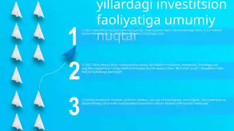 2021 2024 Yillarda Xitoy Investitsiya Faoliyati Haqida 2