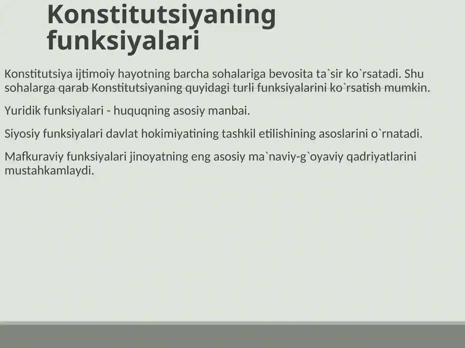 Konstitutsiyaning yuridik xususiyatlari 2