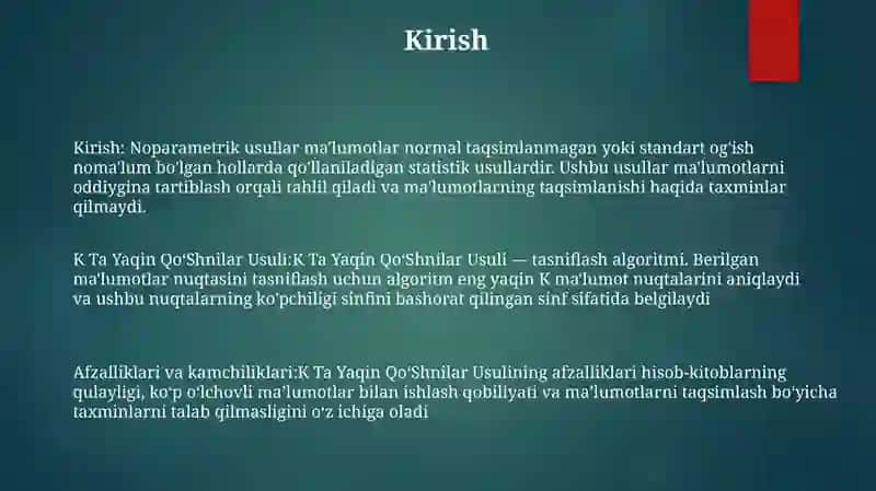K Ta Yaqin QoʻShnilar Usuli 2