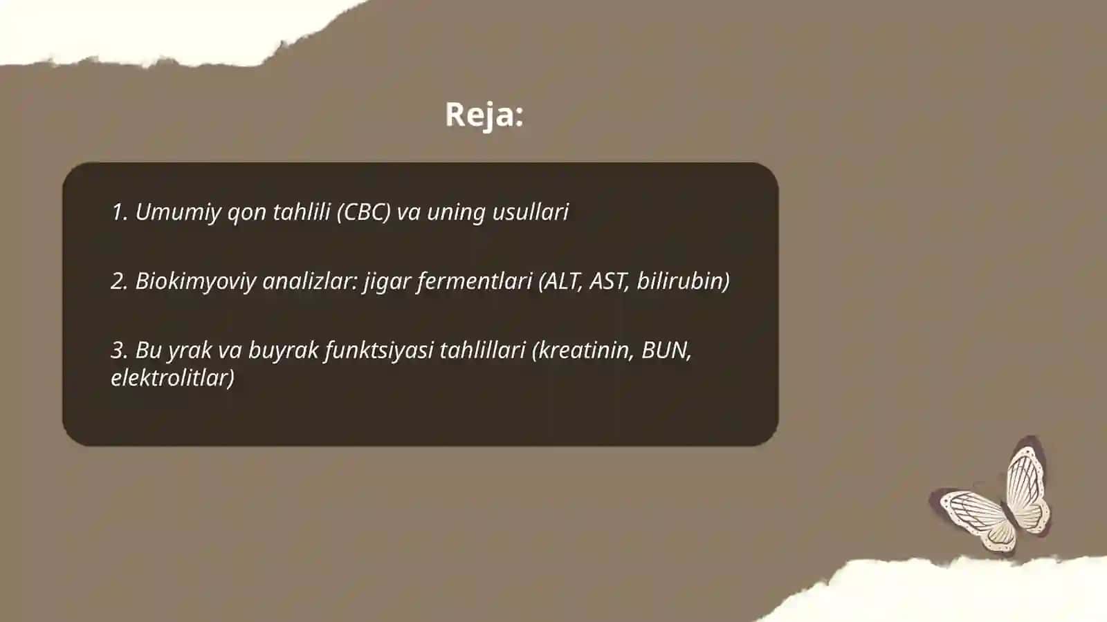 Bemorlarni labarator tekshirish usullari 2
