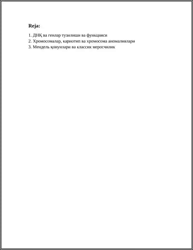 ОДАМ ГЕНИТИКАСИ 2