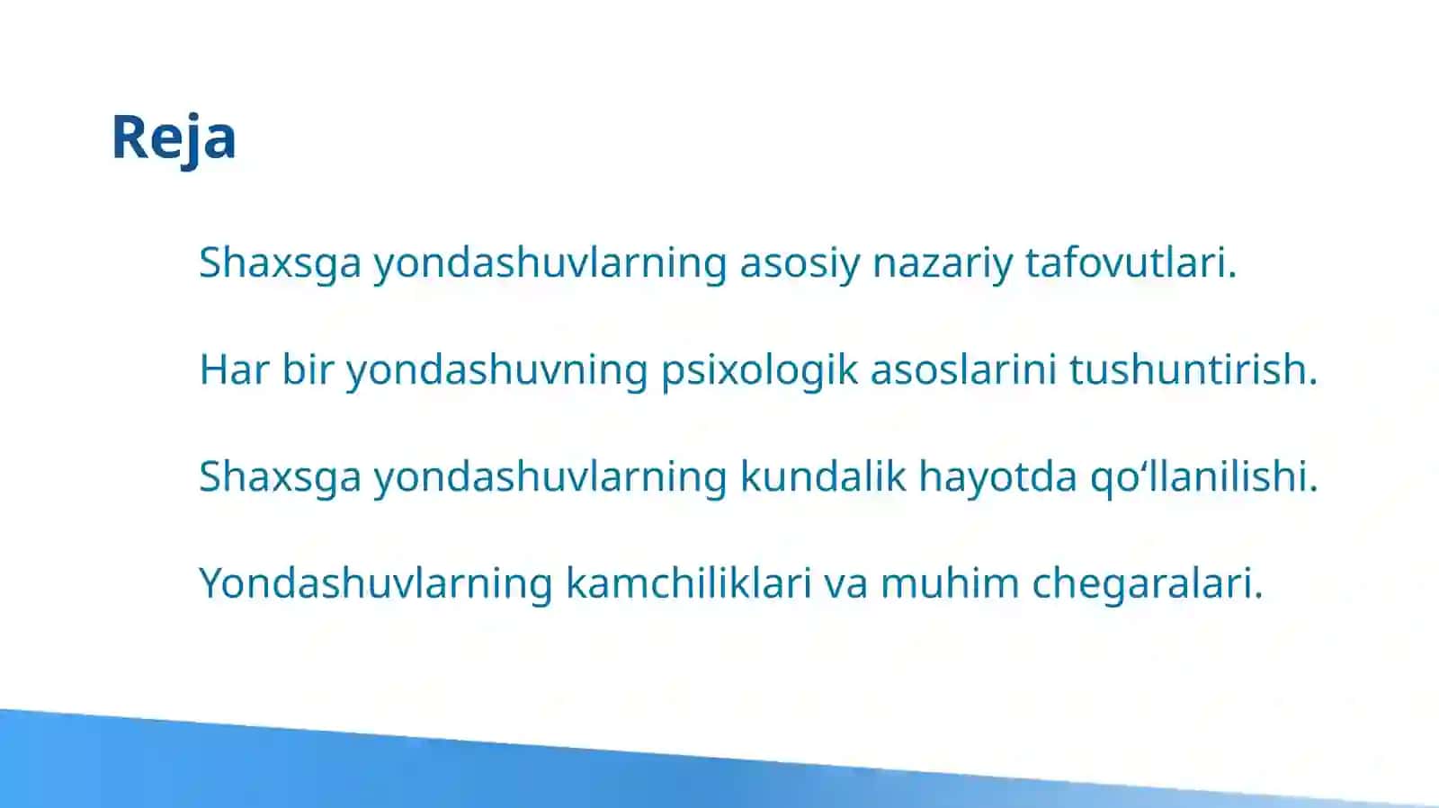 Rus psixologiyasida shaxsga yondashuvlar 2