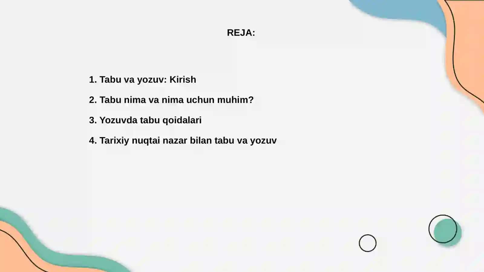 Tabu va yozuv 2