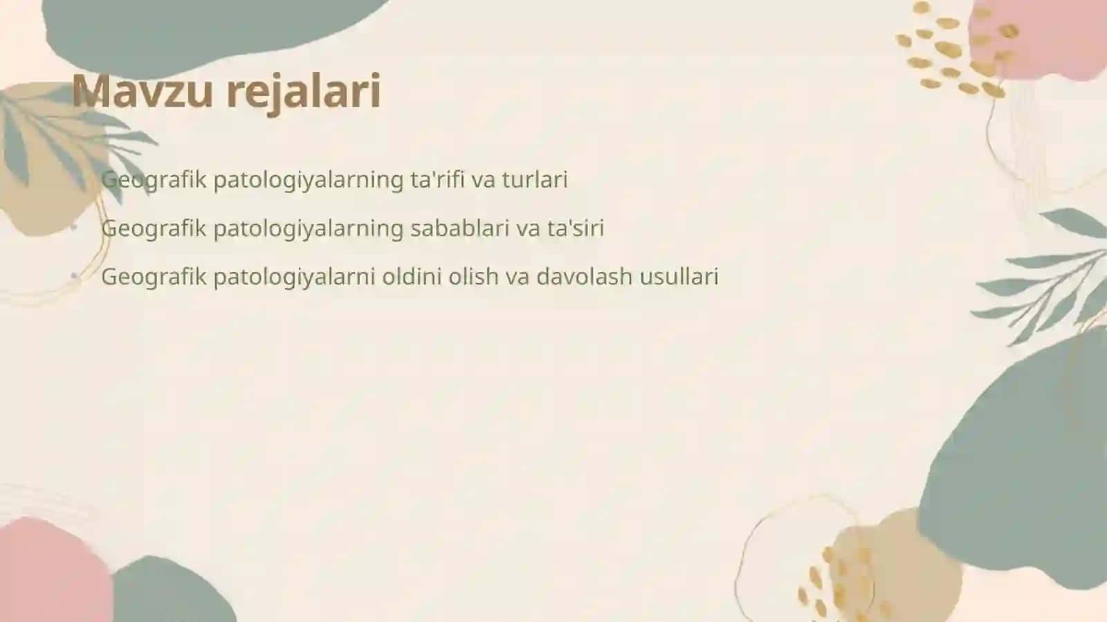 Geografik patologiyalar 2