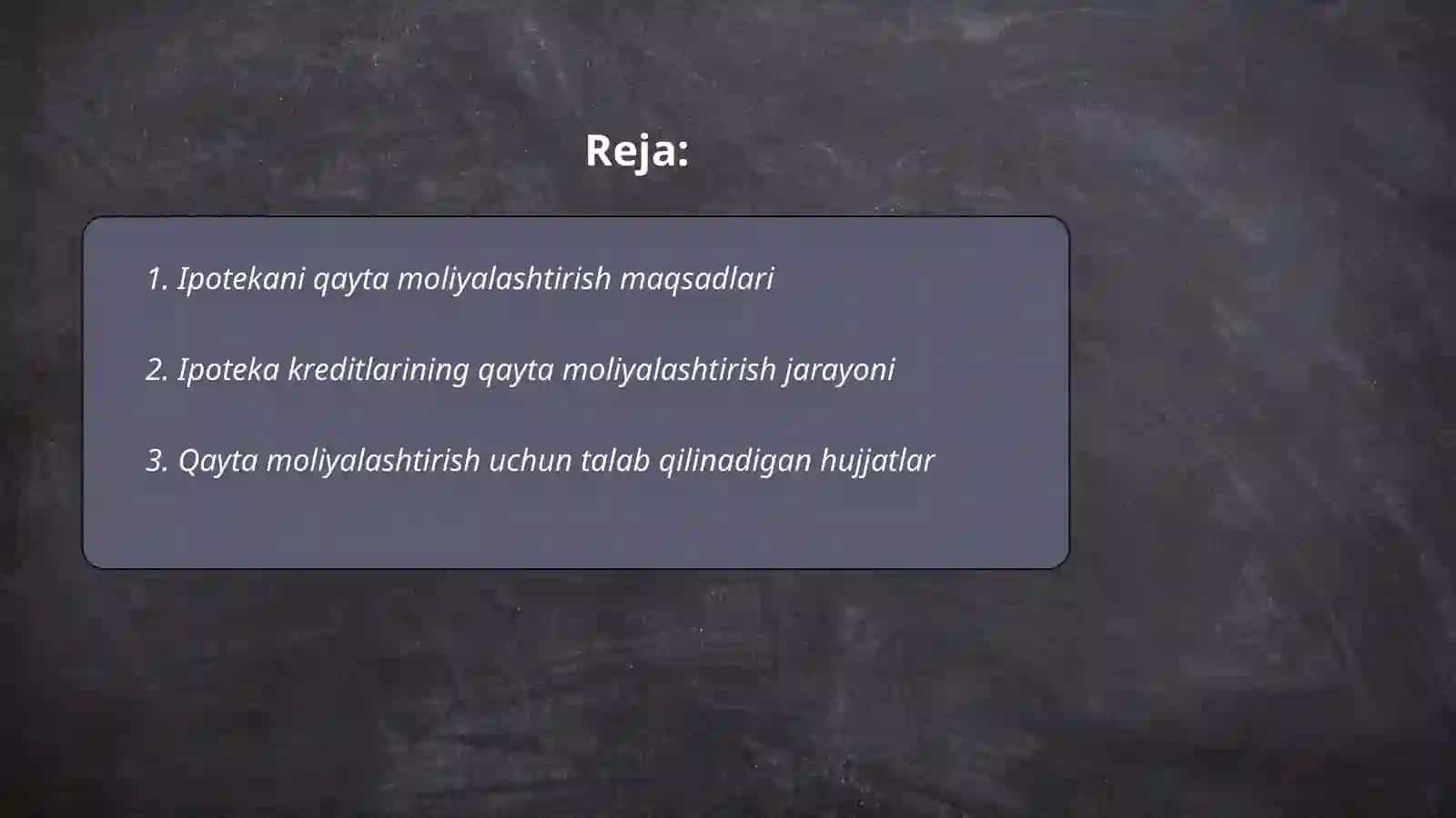 Ipotekani qayta moliyalashtirish AJ 2