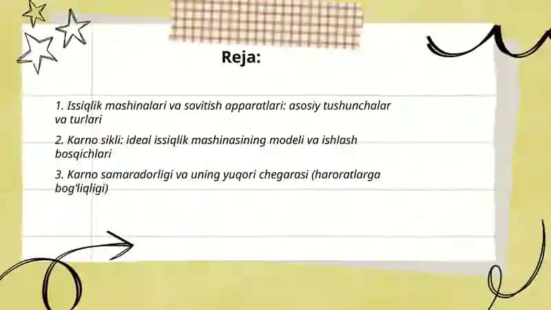 Sikl. Isitish va sovitish mashinalari 2