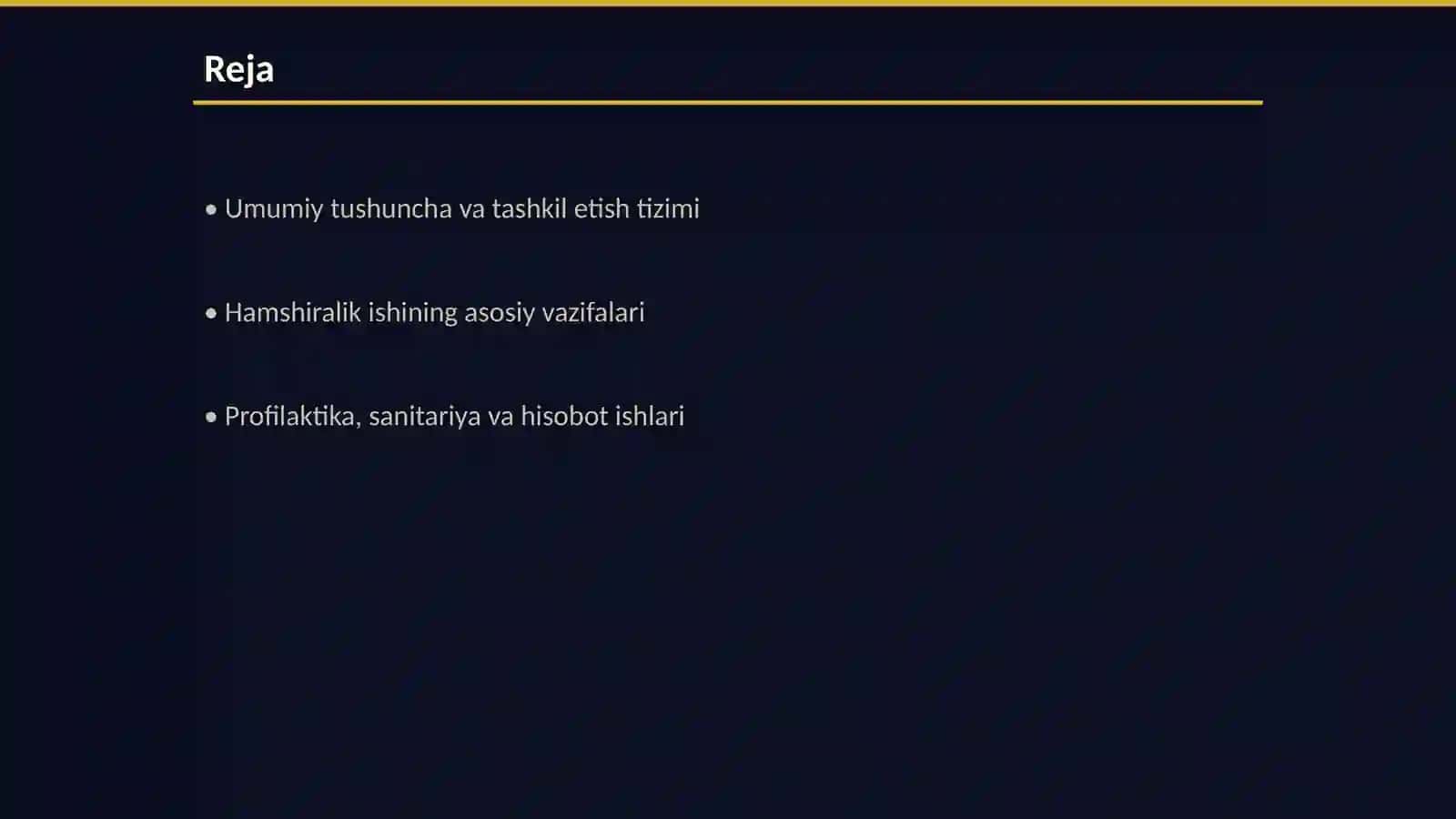 Poliklinikada xamshiralik ishini tashkillashtirish 2