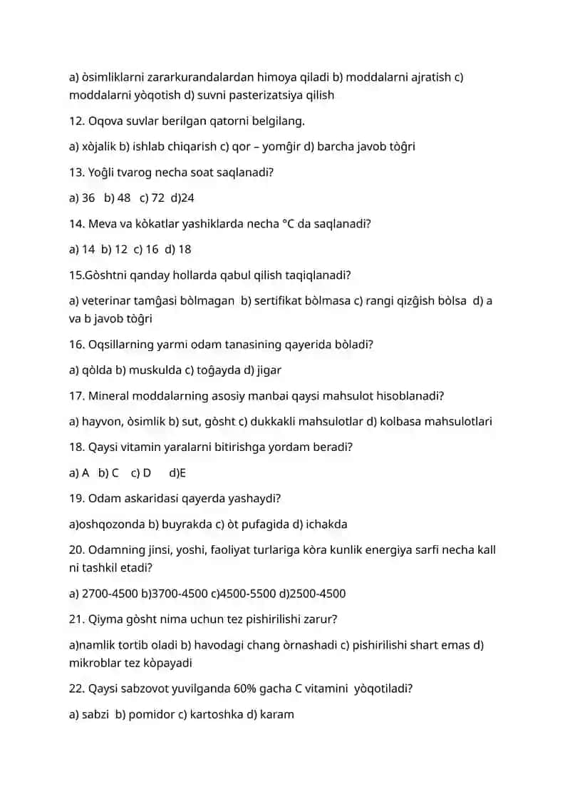 Ovqatdan zaharlanish belgilari 2