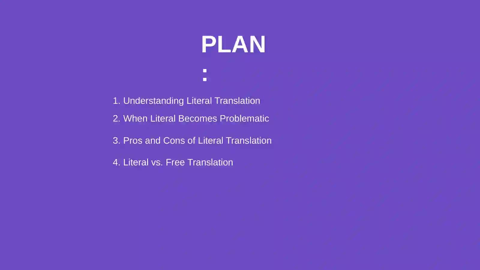 Literal Translation in translation 2