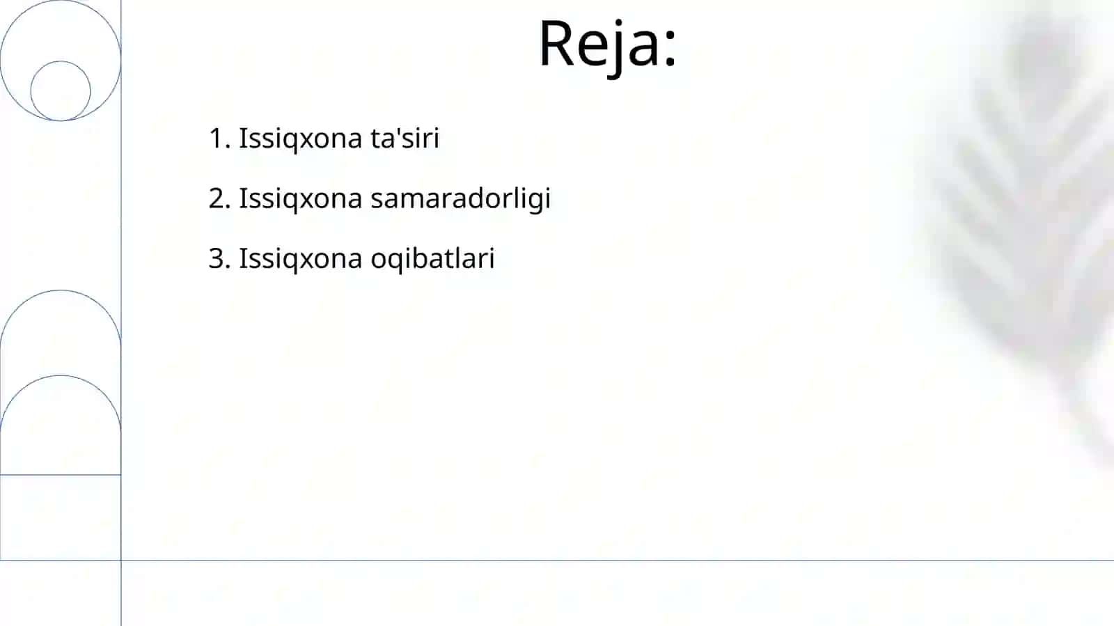 Issiqxona samarasi va uning oqibatlari 2