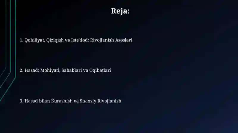 Qobiliyat va qiziqish havas 2