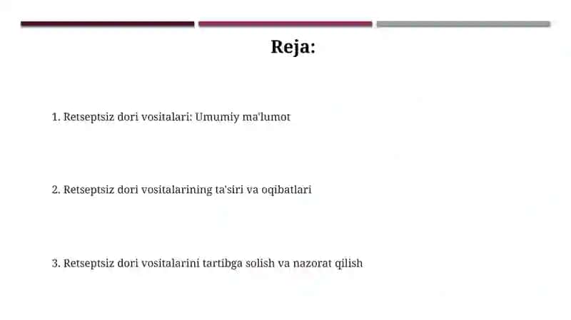 Retseptsiz dori vositalari 2