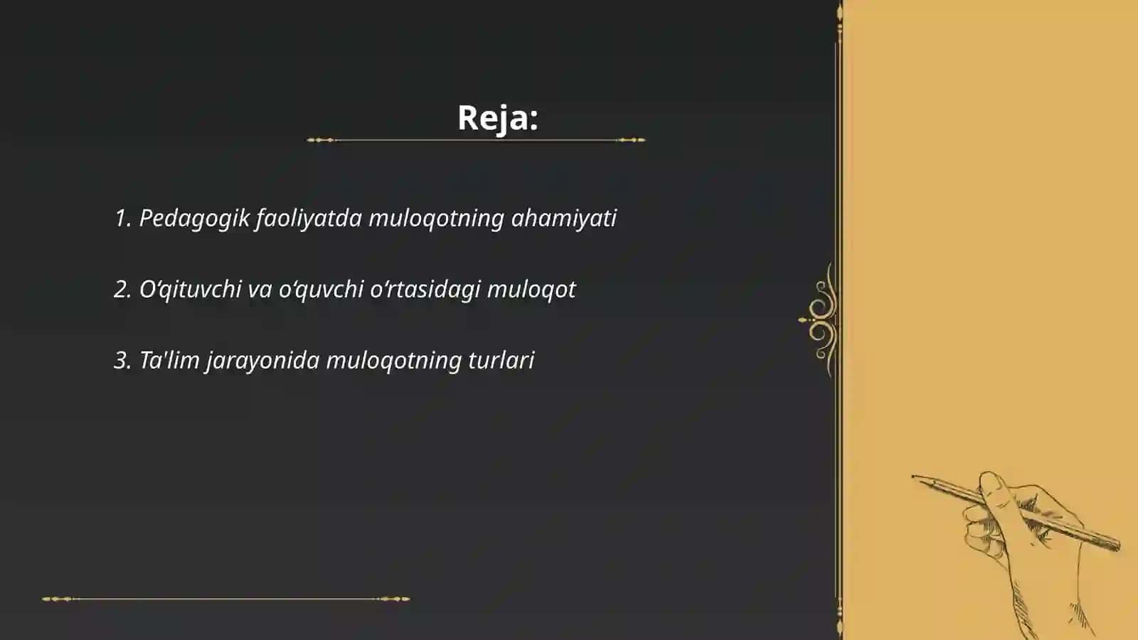 Pedagogik faoliyatda muloqot 2