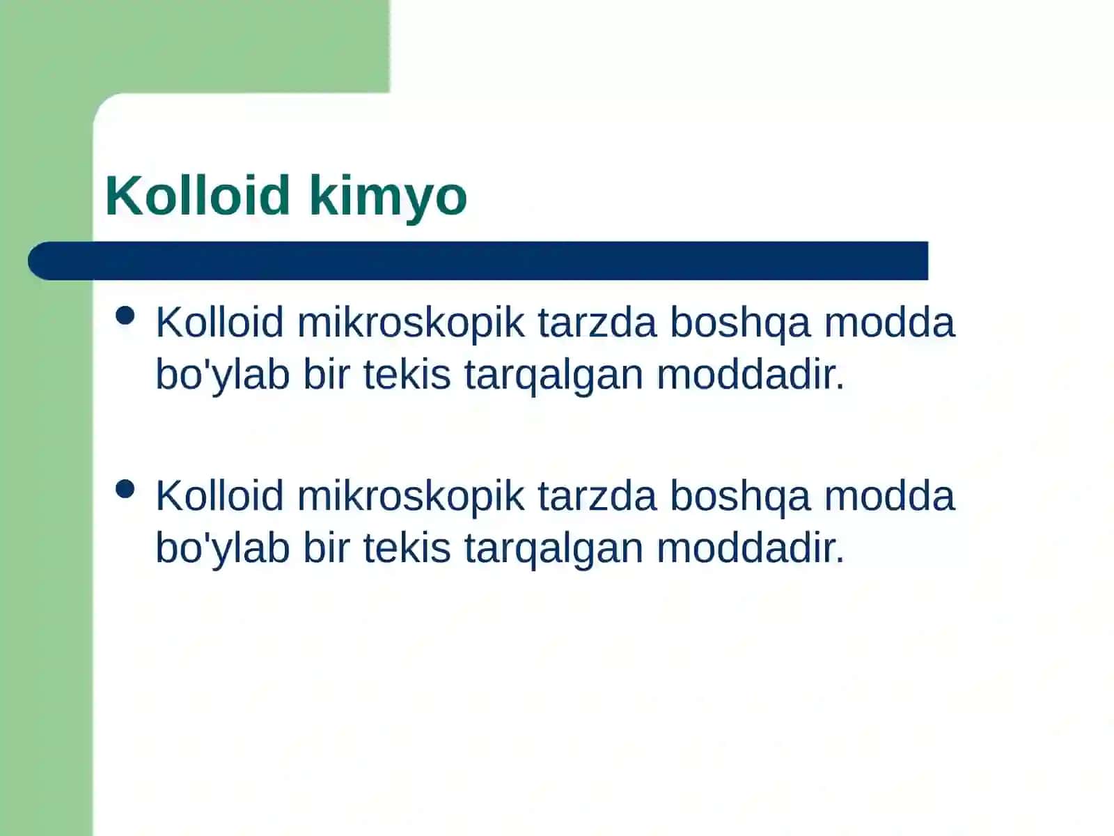 Kolloid kimyo 2