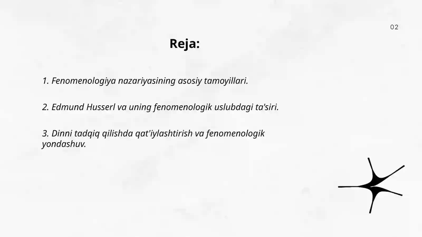 Fenomenologiya nazariyasi 2