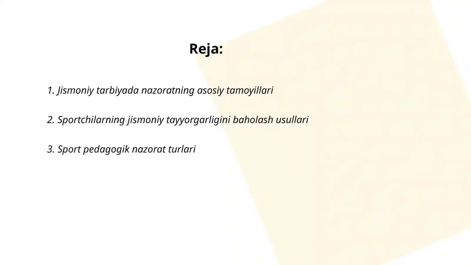 Sport pedagogik nazorat mazmuni va metodlari 2