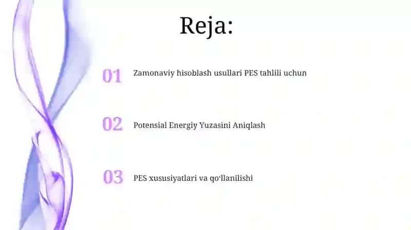 Potensial Energiy Yuzasini Aniqlash 2