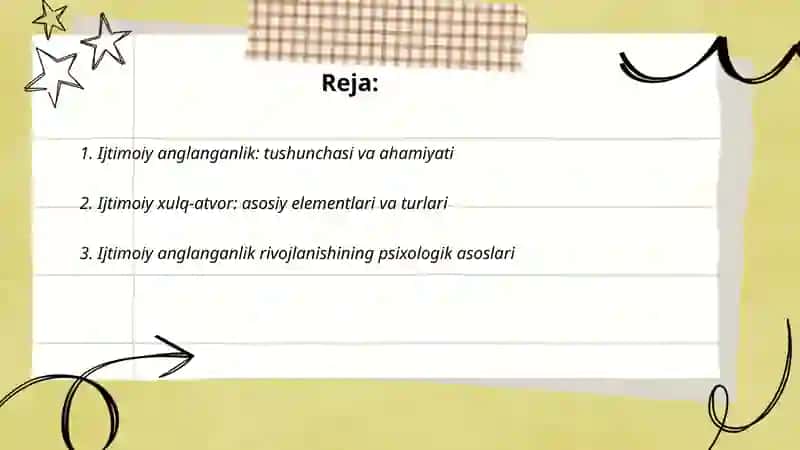 Ijtimoiy anglanganlik va ijtimoiy xulq atvor 2