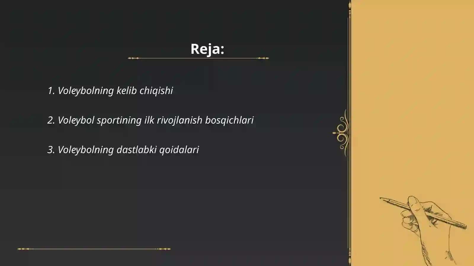 Voleybolning kelib chiqishi rivojlanish tarixi 2