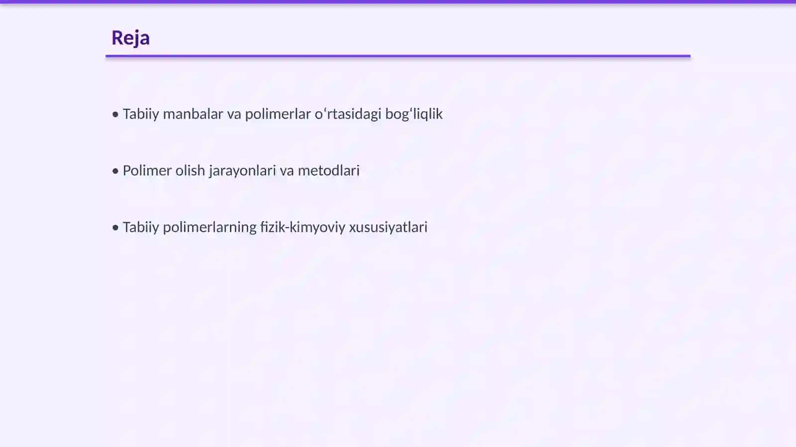 Polimerlar va ularning fizik-kimyoviy xususiyatlari 2