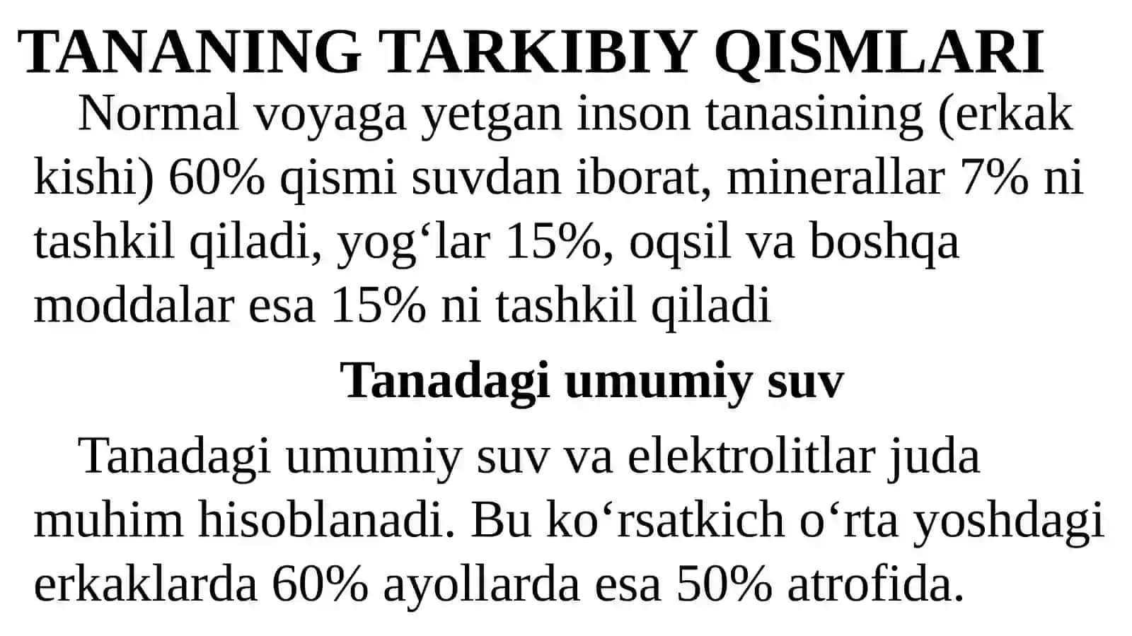 Gomeostazha haqida tushuncha 2