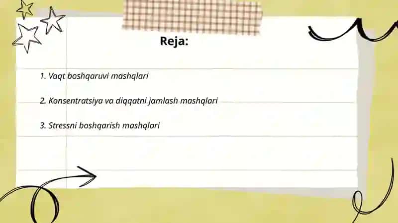 Gap ustida ishlash mashqlari turlari 2
