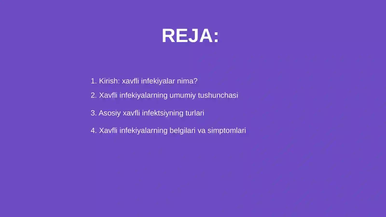Õta xavfli infeksiyalar haqida tushuncha 2