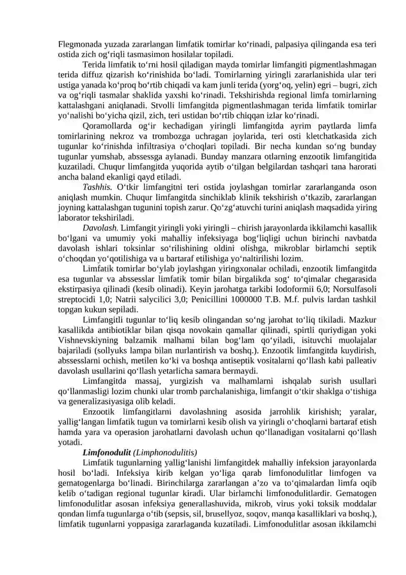 Limfa tomirlari kasalliklari 2