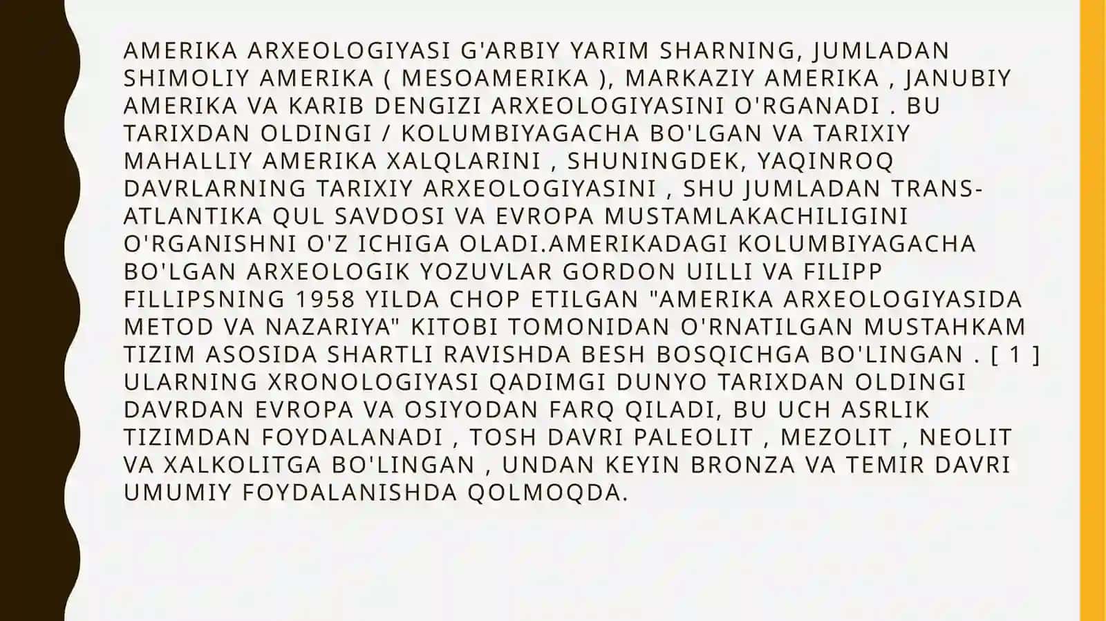 Dunyodagi asosiy arxeologiya maktablar 2
