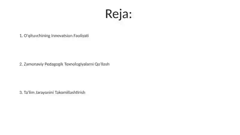Pedagogning innovatsion faoliyati 2