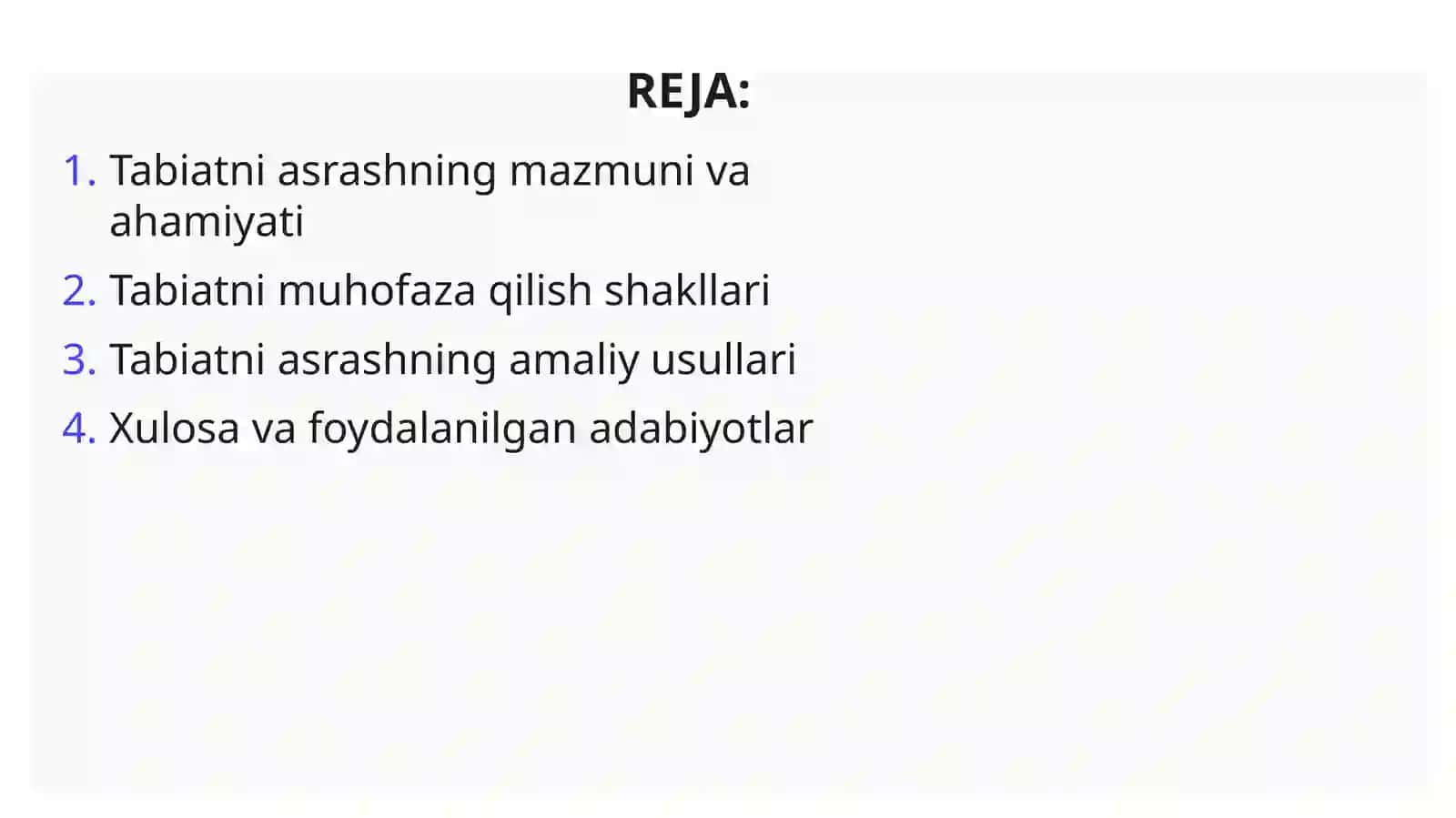Tabiatni asrab-avaylashning shakllari va usullari 2