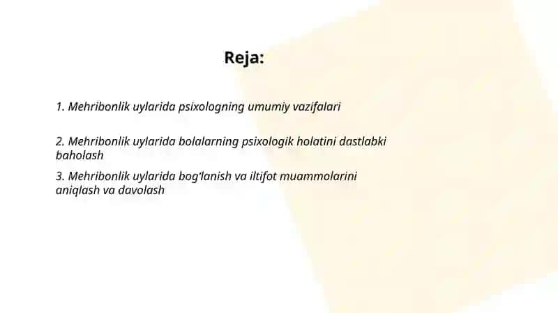 Psixologning mehribonlik uylaridagi ishi 2