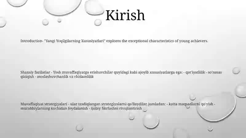 Yangi Yoqilĝilarning Xususiyatlari 2