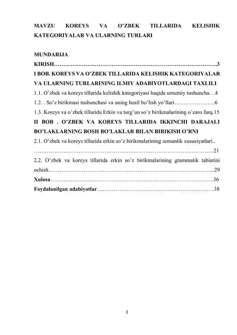 KOREYS VA O’ZBEK TILLARIDA KELISHIK KATEGORIYALAR VA ULARNING TURLARI.docx 2