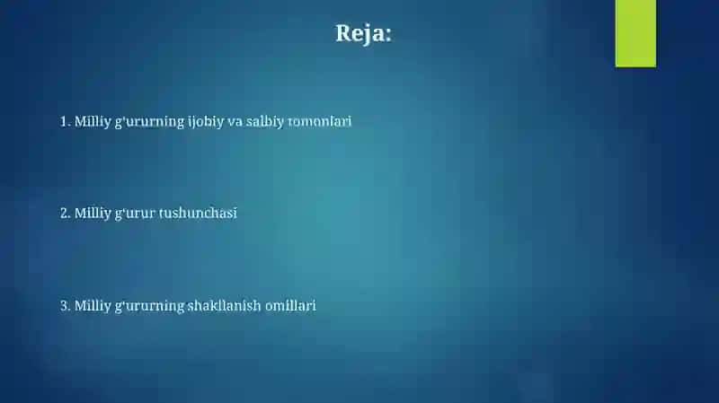 Milliy iftixor tushunchas 2