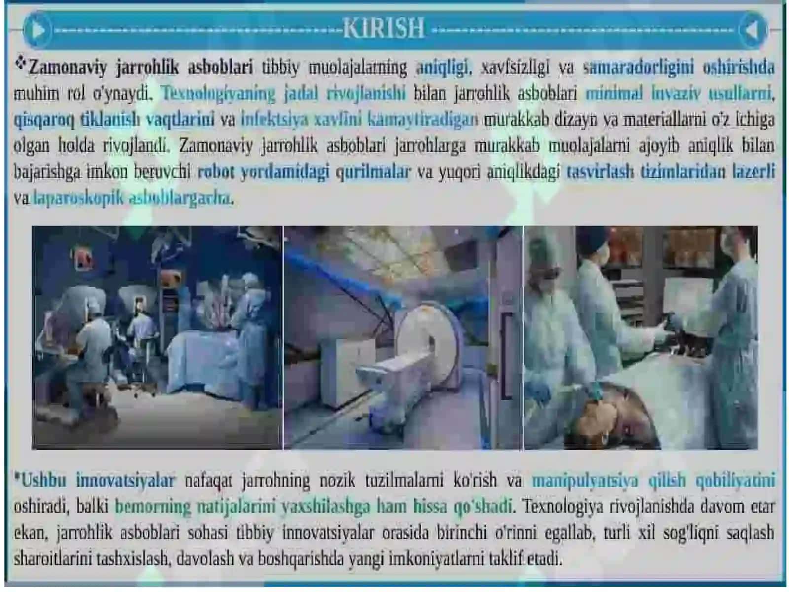 Zamonaviy jarohlik asboblari 2