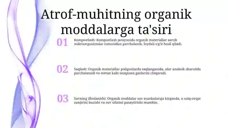 Donlardagi Organik Moddalarga Tashqi Muhit Ta'Siri 2